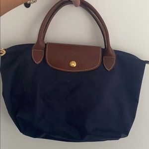 Navy Longchamp Small Bag